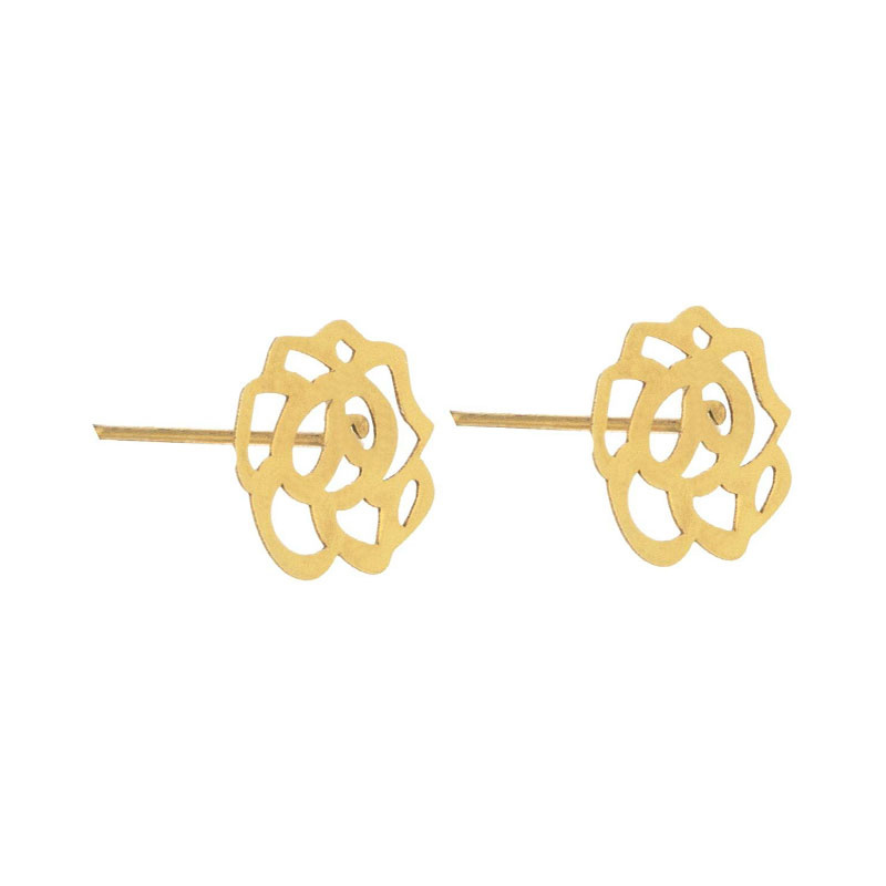 گوشواره طلا 18 عیار شمیم گلد گالری مدل Ah320