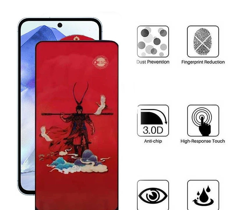 محافظ صفحه نمایش اپیکوی مدل Monkey King مناسب برای گوشی موبایل سامسونگ Galaxy S25 FE / A55 / A35 محافظ صفحه نمایش اپیکوی مدل Monkey King مناسب برای گوشی موبایل سامسونگ Galaxy S25 FE / A55 / A35