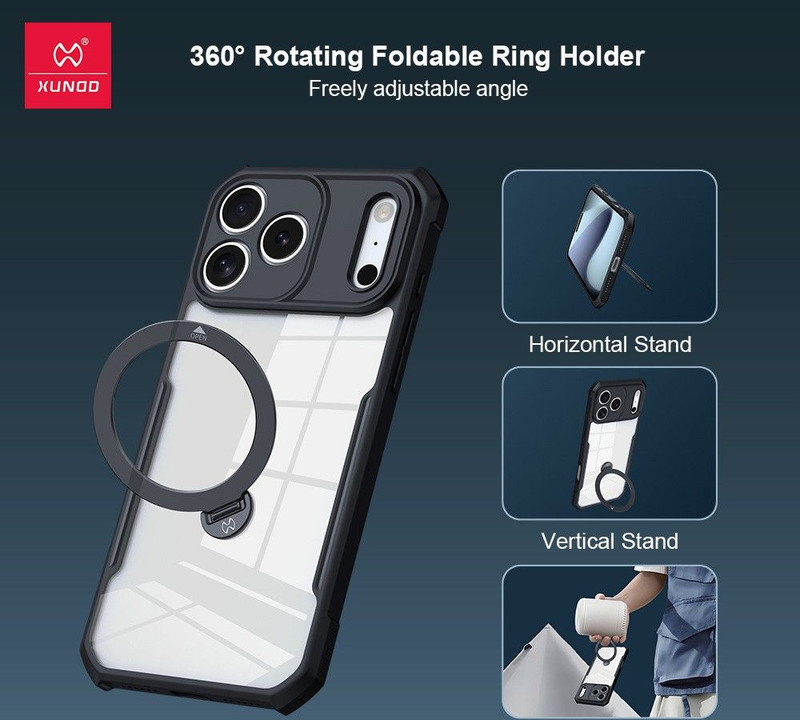 کاور اپیکوی مدل Xundd Magnetic Holder مناسب برای گوشی موبایل اپل iPhone 17