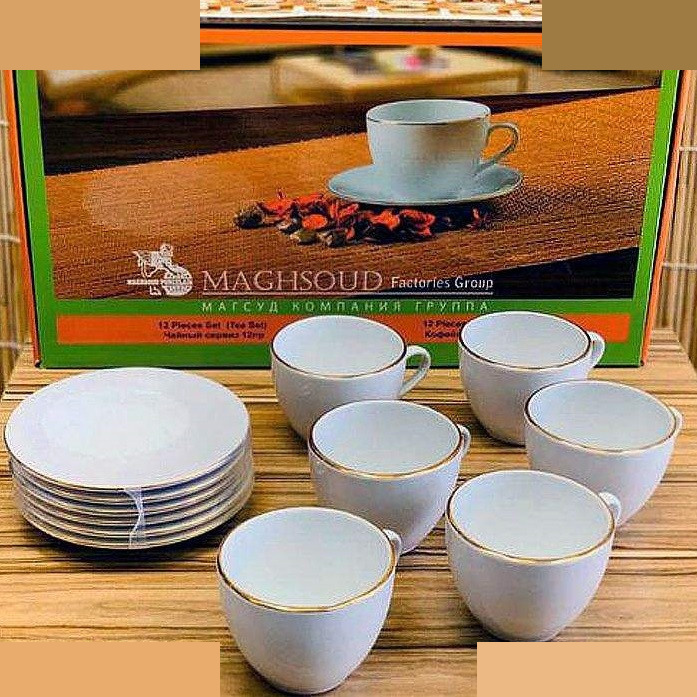 سرویس چای خوری 12 پارچه مقصود مدل دانمارکی