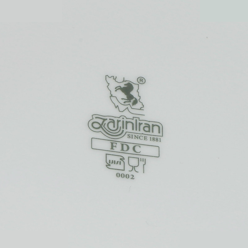 سوپ خوری چینی زرین سری رادیانس مدل 0001 درجه 1 سوپ خوری چینی زرین سری رادیانس مدل 0001 درجه 1