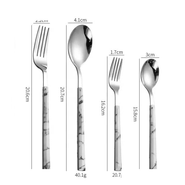 سرویس قاشق و چنگال 33 پارچه جی فی نی مدل 01