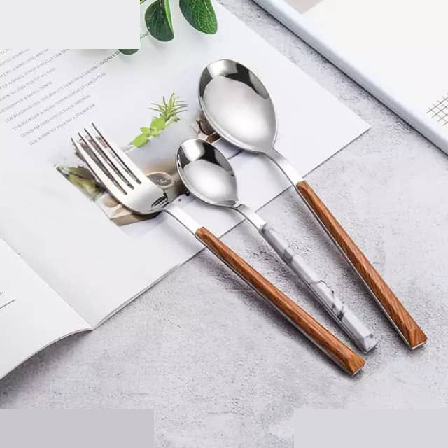 سرویس قاشق و چنگال 33 پارچه جی فی نی مدل 03 سرویس قاشق و چنگال 33 پارچه جی فی نی مدل 03