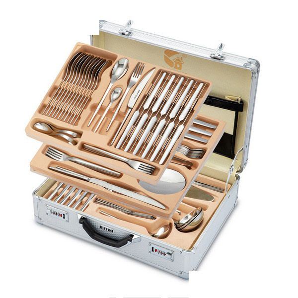 سرویس قاشق و چنگال 142 پارچه جی فی نی مدل 168 سرویس قاشق و چنگال 142 پارچه جی فی نی مدل 168