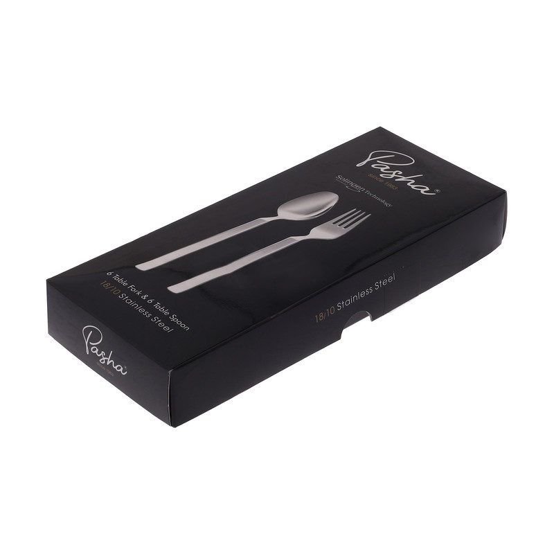 سرویس قاشق و چنگال 12 پارچه پاشا مدل فلورانس سرویس قاشق و چنگال 12 پارچه پاشا مدل فلورانس