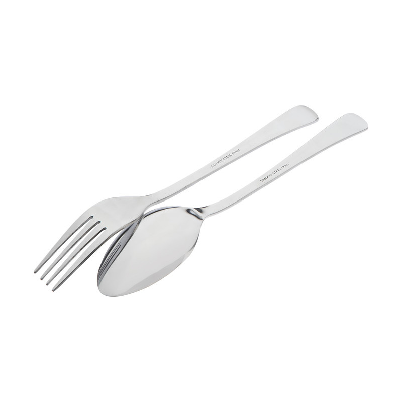 سرویس قاشق و چنگال 12 پارچه صنایع استیل ایران مدل مونزا کد 101