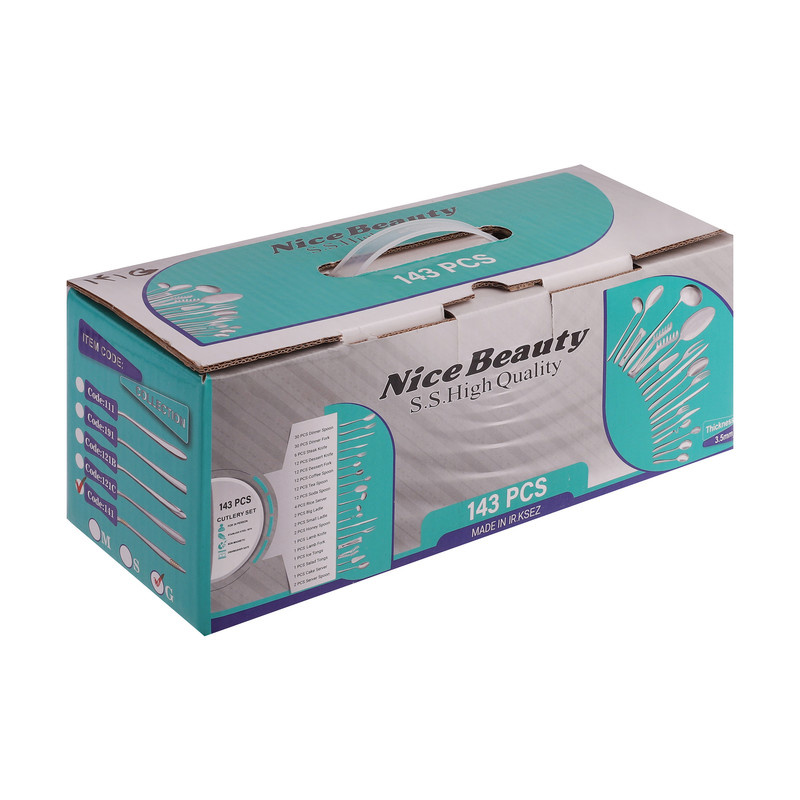 سرویس قاشق و چنگال 143پارچه نایس بیوتی کد 122G