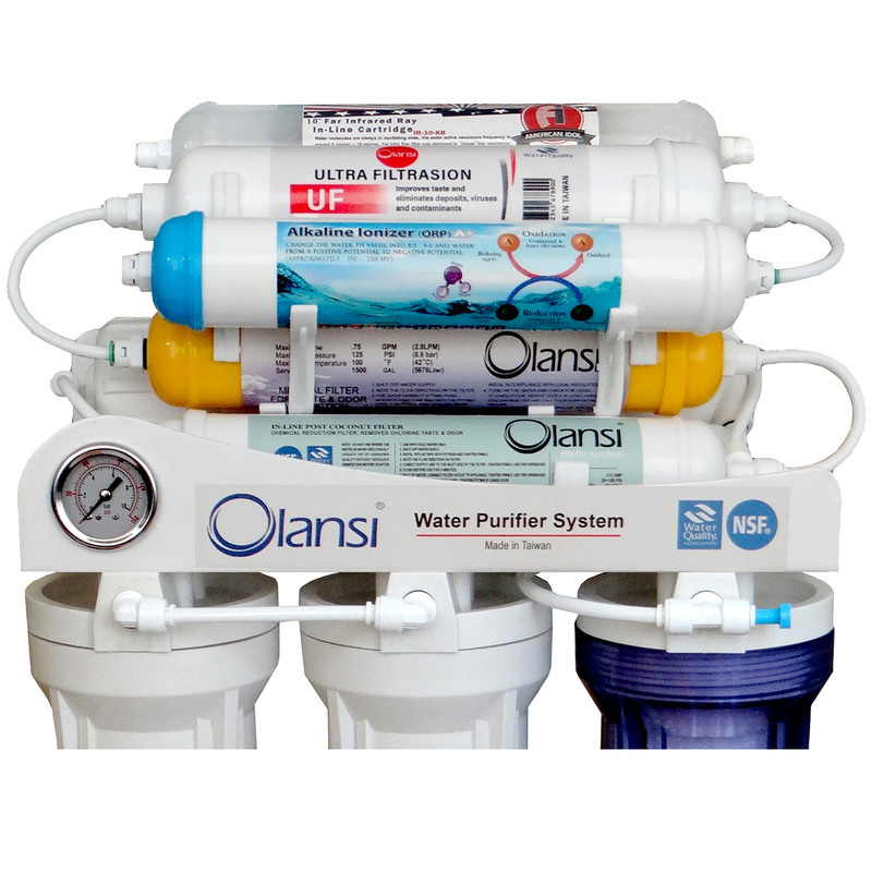 دستگاه تصفیه کننده آب اولانسی مدل REVERSE OSMOSIS - AT8080 به همراه فیلتر مجموعه 3 عددی دستگاه تصفیه کننده آب اولانسی مدل REVERSE OSMOSIS - AT8080 به همراه فیلتر مجموعه 3 عددی
