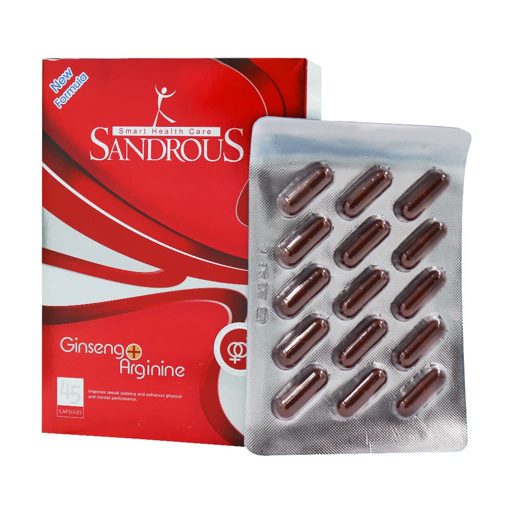 کپسول جینسینگ + آرژنین سندروس 45 عدد کپسول جینسینگ + آرژنین سندروس 45 عدد