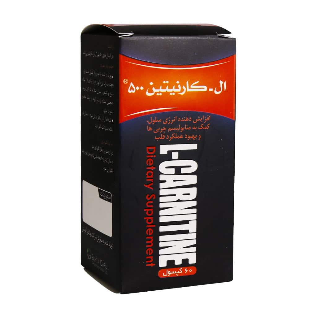کپسول ال کارنیتین 500 بهتا دارو 60 عدد کپسول ال کارنیتین 500 بهتا دارو 60 عدد