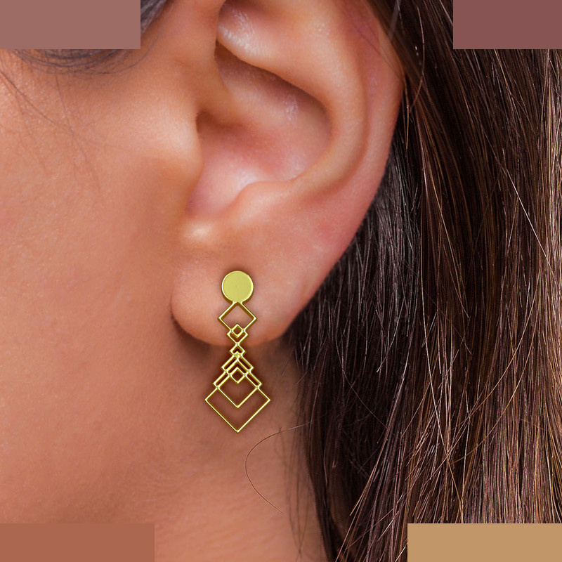 نیم ست طلا 18 عیار زنانه مدوپد مدل لوزی حلقه ای کد NA12169 نیم ست طلا 18 عیار زنانه مدوپد مدل لوزی حلقه ای کد NA12169