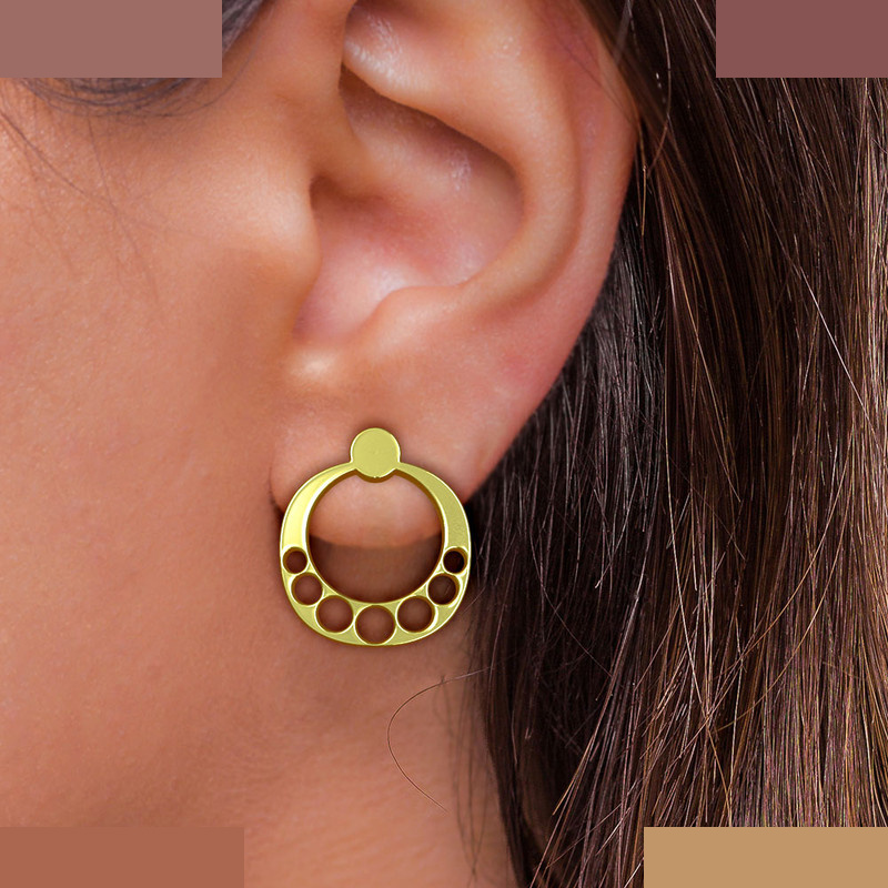 نیم ست طلا 18 عیار زنانه مدوپد مدل دایره کد NA12332 نیم ست طلا 18 عیار زنانه مدوپد مدل دایره کد NA12332