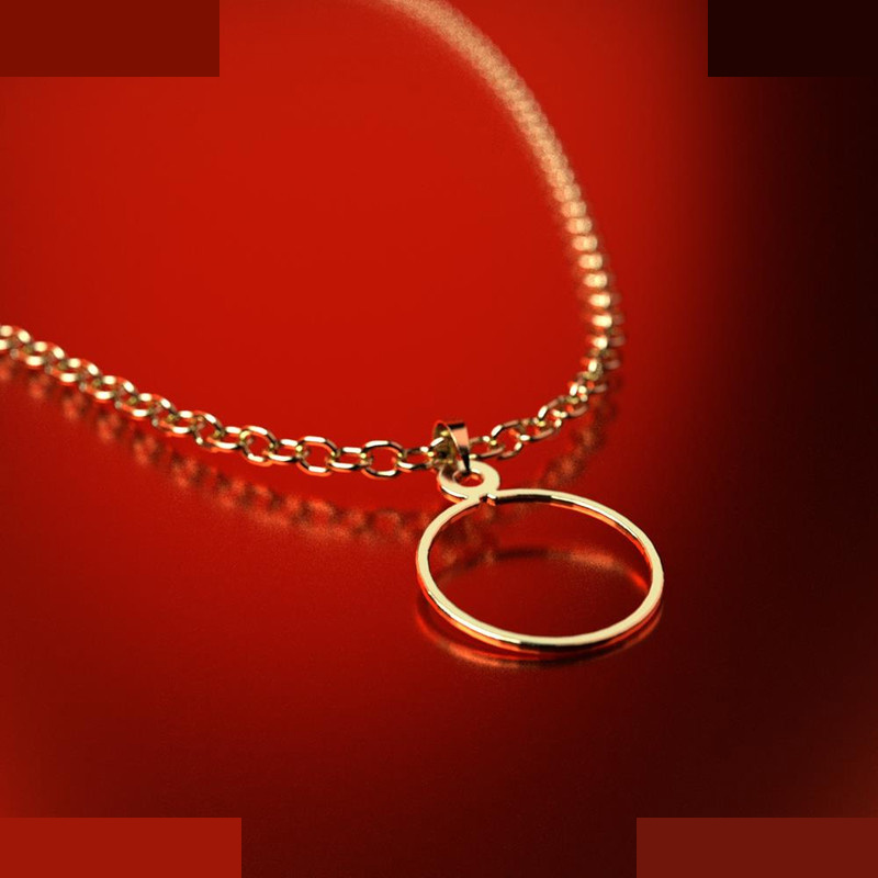 نیم ست طلا 18 عیار زنانه مدوپد مدل دایره کد NA13010