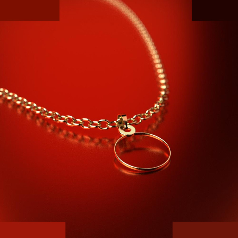 نیم ست طلا 18 عیار زنانه مدوپد مدل دایره کد NA13015