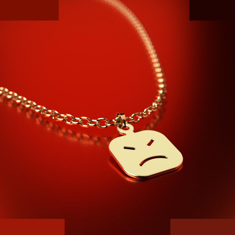 نیم ست طلا 18 عیار زنانه مدوپد مدل ایموجی کد NA13441