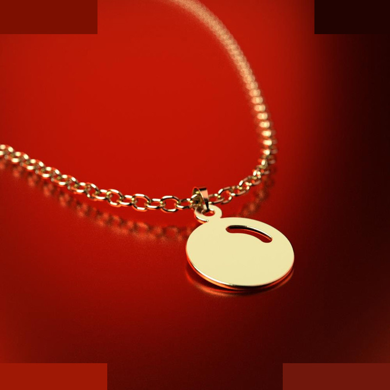 نیم ست طلا 18 عیار زنانه مدوپد مدل دایره کد NA13573