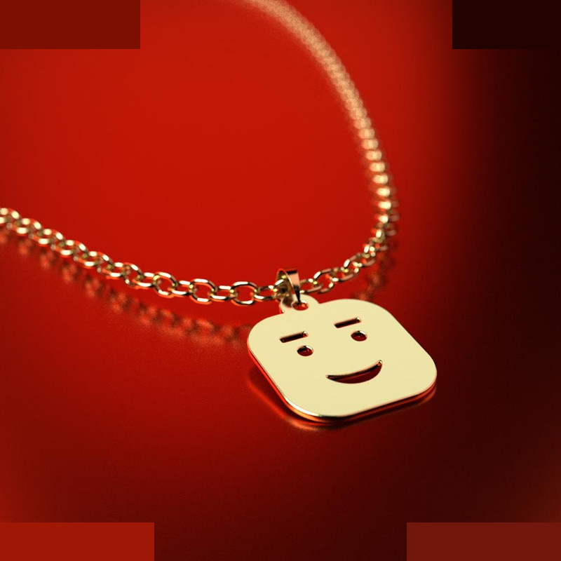 نیم ست طلا 18 عیار زنانه مدوپد مدل ایموجی کد NA13735