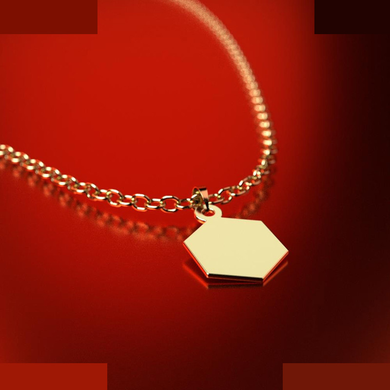 نیم ست طلا 18 عیار زنانه مدوپد مدل شش ضلعی کد NA14097 نیم ست طلا 18 عیار زنانه مدوپد مدل شش ضلعی کد NA14097