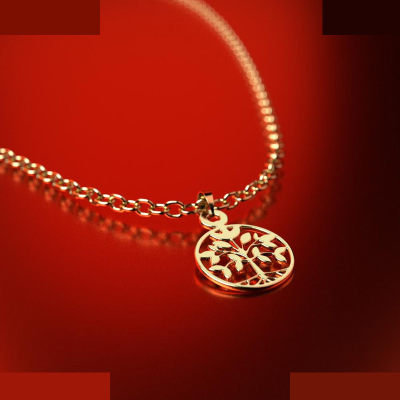 نیم ست طلا 18 عیار زنانه مدوپد مدل درخت کد NA14317