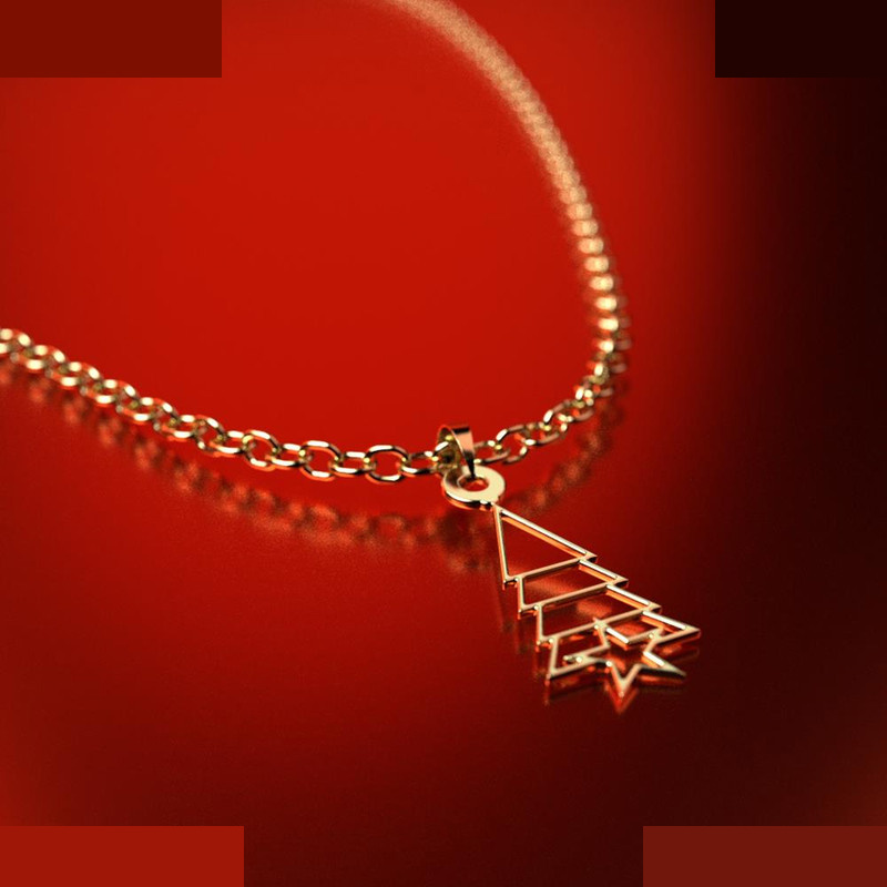 نیم ست طلا 18 عیار زنانه مدوپد مدل درخت کد NA14574