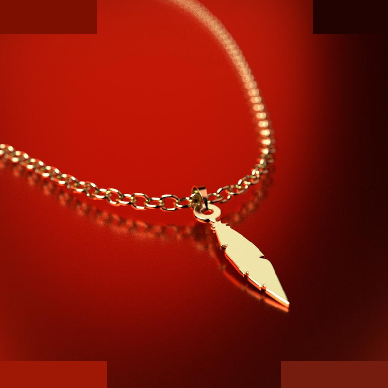 نیم ست طلا 18 عیار زنانه مدوپد مدل برگ کد NA14651