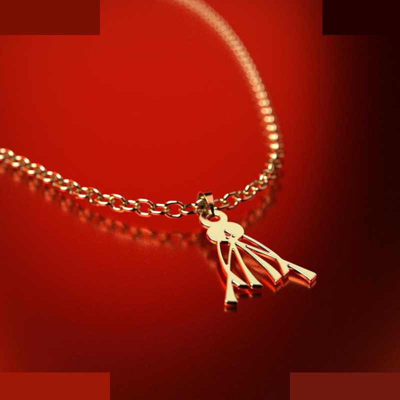 نیم ست طلا 18 عیار زنانه مدوپد مدل هندسی کد NA14888