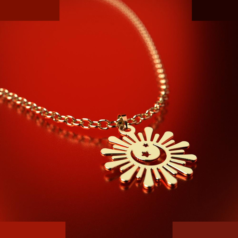 نیم ست طلا 18 عیار زنانه مدوپد مدل ماه کد NA14988