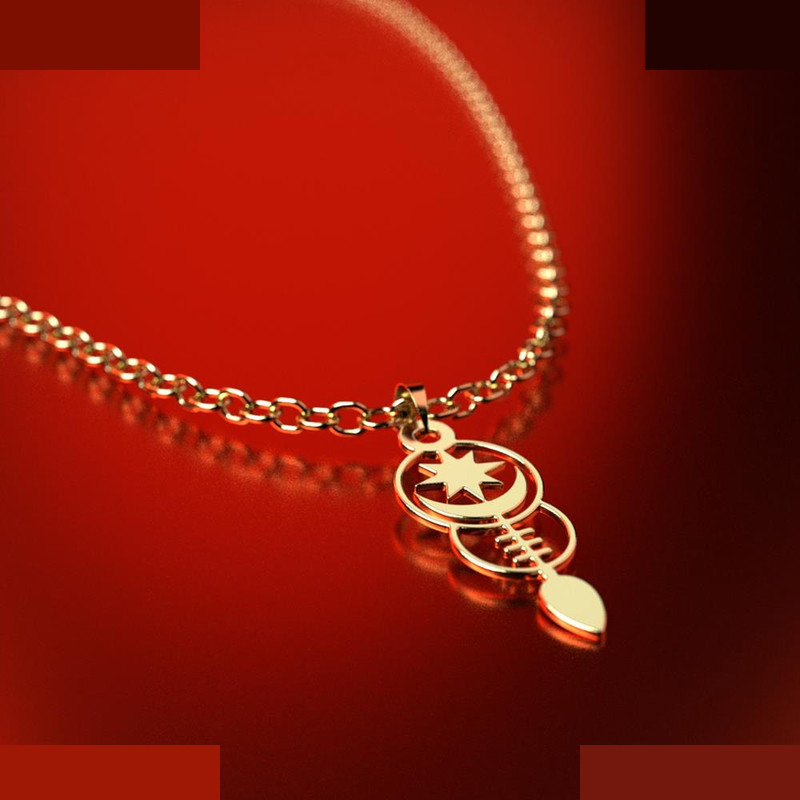 نیم ست طلا 18 عیار زنانه مدوپد مدل ماه کد NA15024