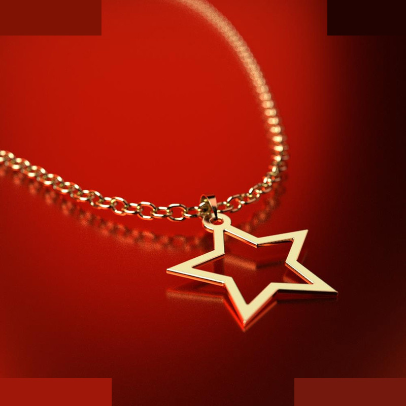 نیم ست طلا 18 عیار زنانه مدوپد مدل ستاره کد NA15581