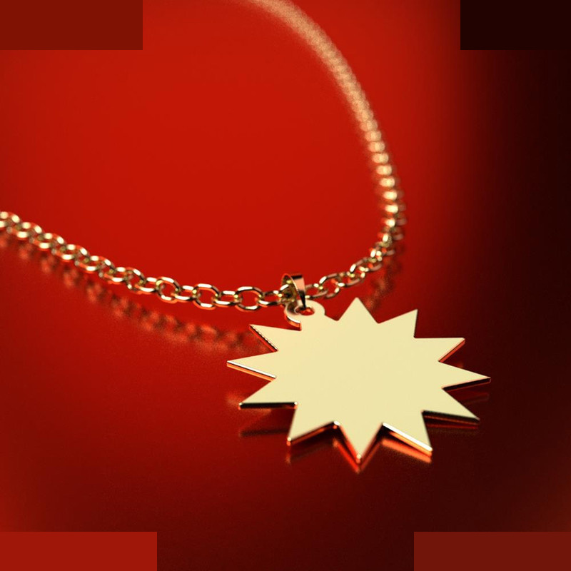 نیم ست طلا 18 عیار زنانه مدوپد مدل ستاره کد NA15638