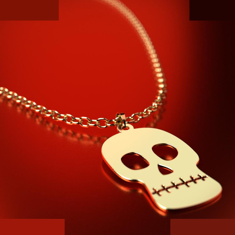 نیم ست طلا 18 عیار زنانه مدوپد مدل جمجمه کد NA15702