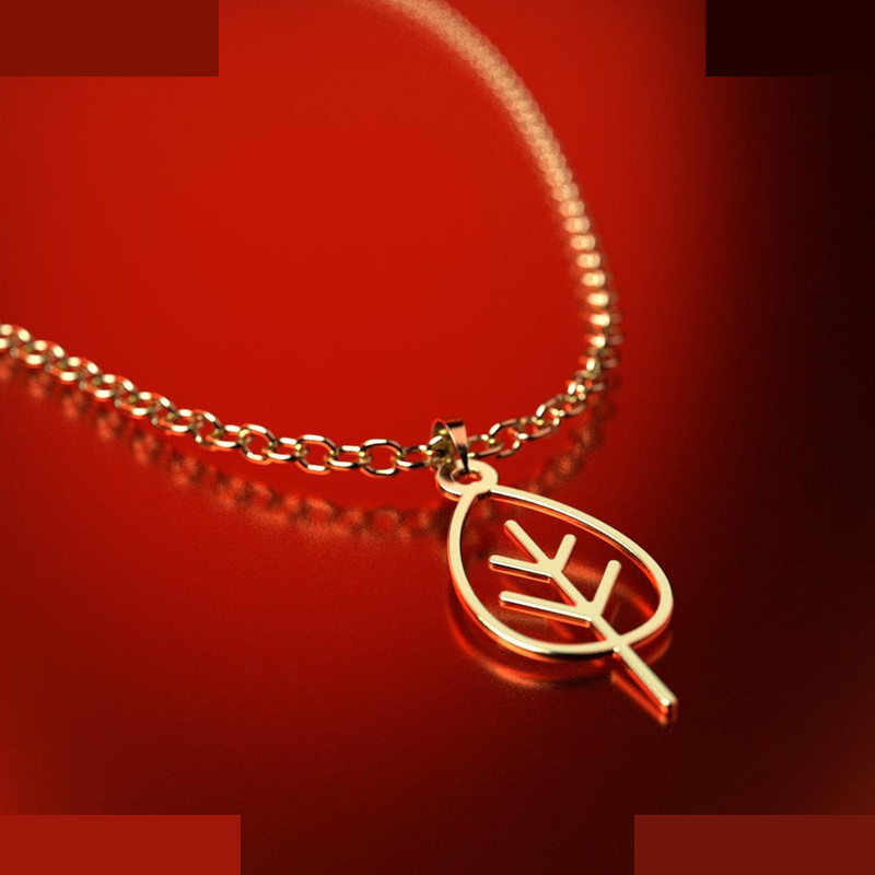 نیم ست طلا 18 عیار زنانه مدوپد مدل برگ کد NA15737