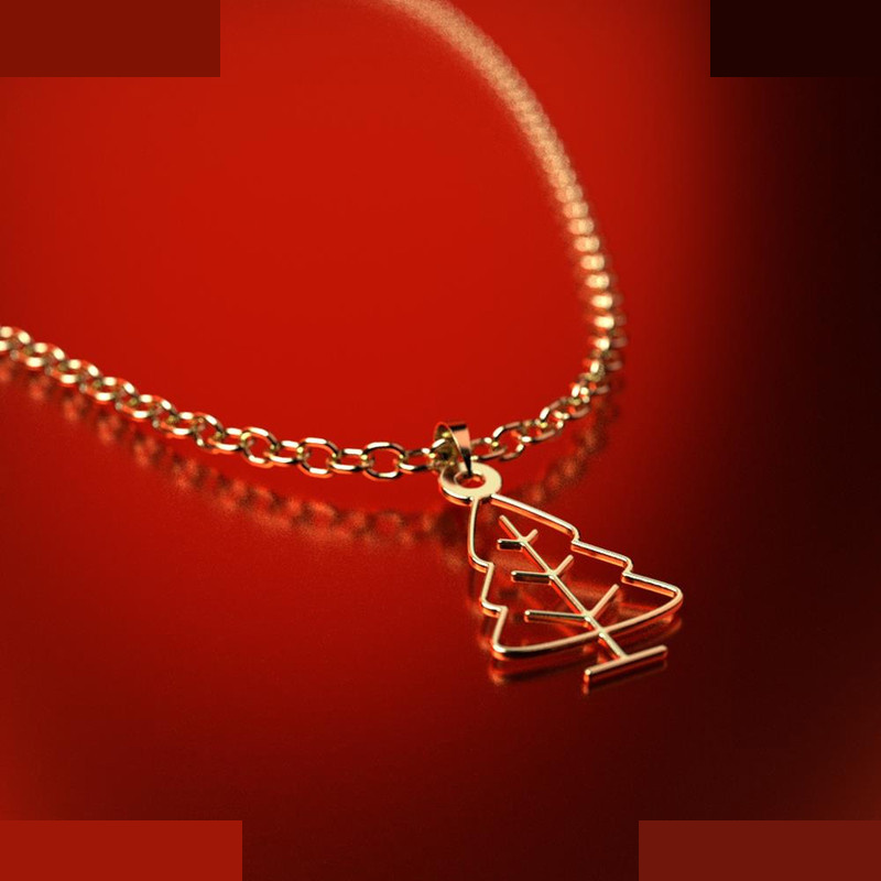 نیم ست طلا 18 عیار زنانه مدوپد مدل درخت کد NA15811