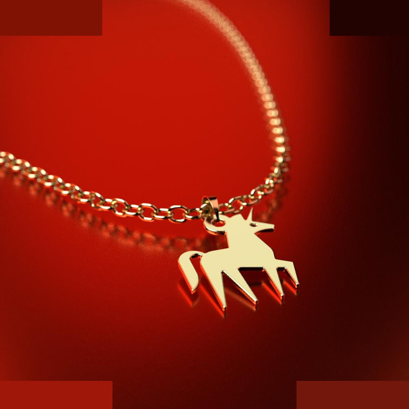 نیم ست طلا 18 عیار زنانه مدوپد مدل یونیکورن کد NA16052 نیم ست طلا 18 عیار زنانه مدوپد مدل یونیکورن کد NA16052