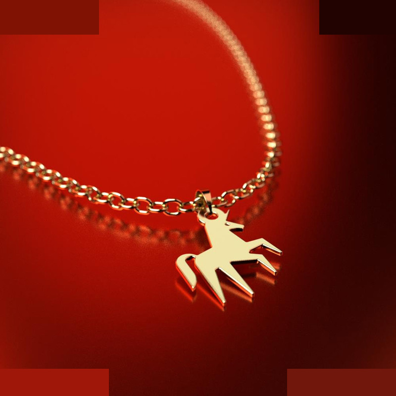 نیم ست طلا 18 عیار زنانه مدوپد مدل یونیکورن کد NA16067 نیم ست طلا 18 عیار زنانه مدوپد مدل یونیکورن کد NA16067