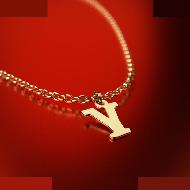 نیم ست طلا 18 عیار زنانه مدوپد مدل حرف Y کد NA16664