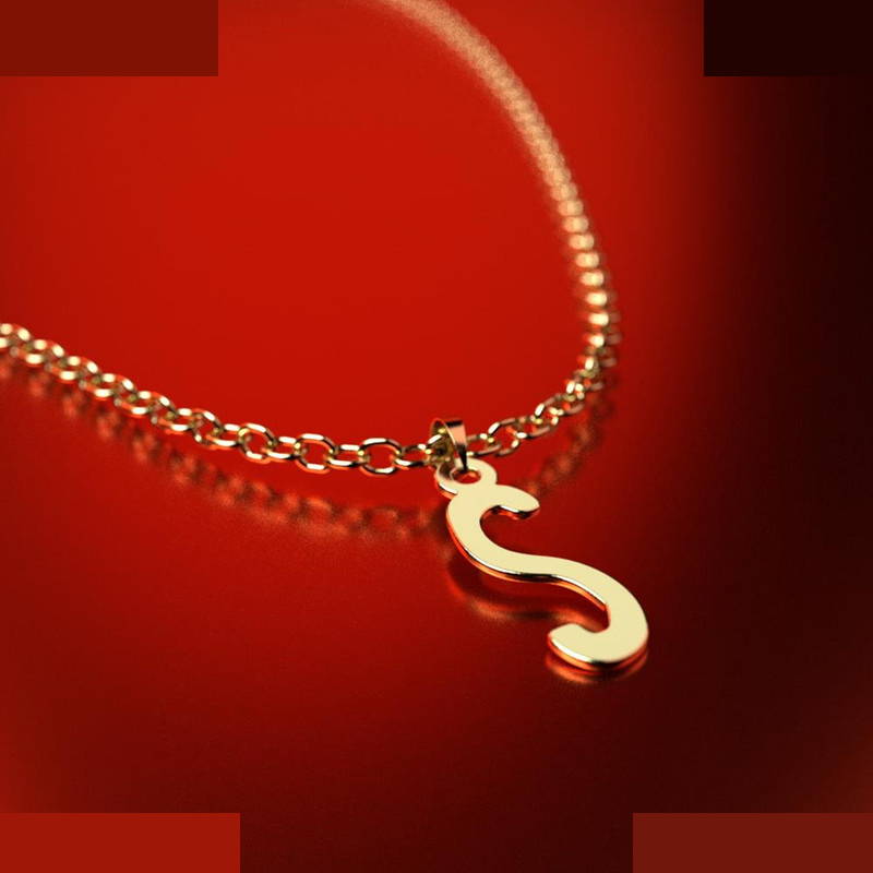 نیم ست طلا 18 عیار زنانه مدوپد مدل حرف S کد NA16751