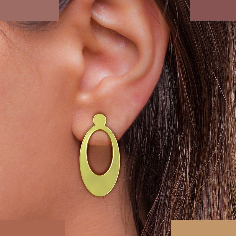 نیم ست طلا 18 عیار زنانه مدوپد مدل بیضی کد NA11206 نیم ست طلا 18 عیار زنانه مدوپد مدل بیضی کد NA11206