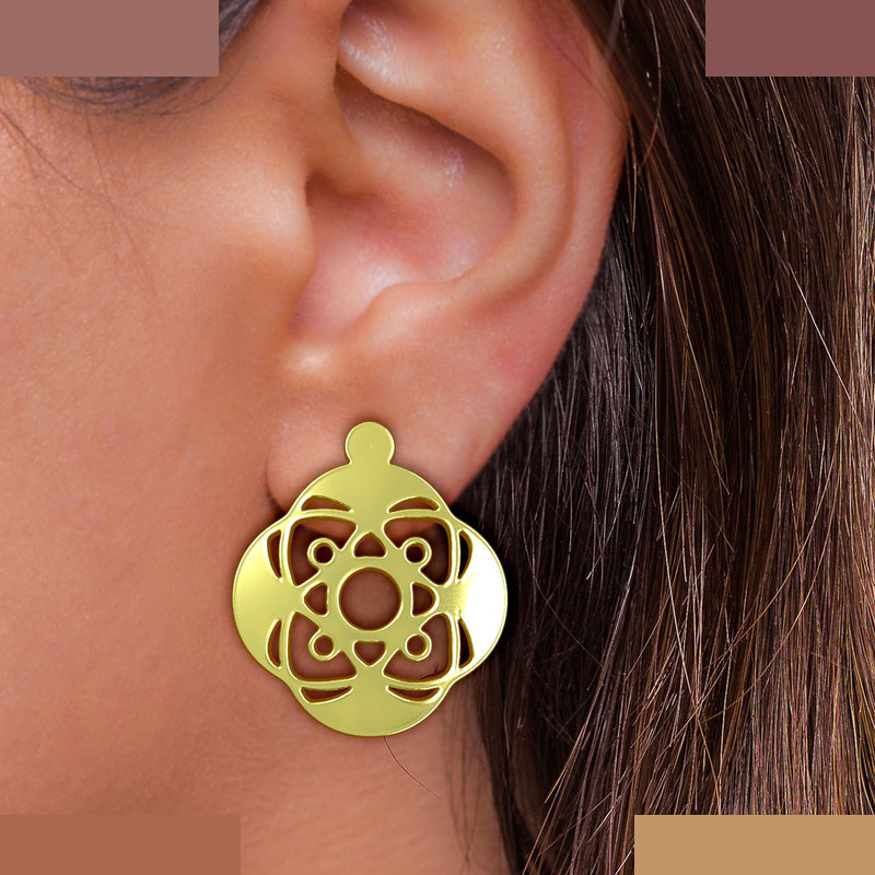 نیم ست طلا 18 عیار زنانه مدوپد مدل هندسی کد NA11342 نیم ست طلا 18 عیار زنانه مدوپد مدل هندسی کد NA11342