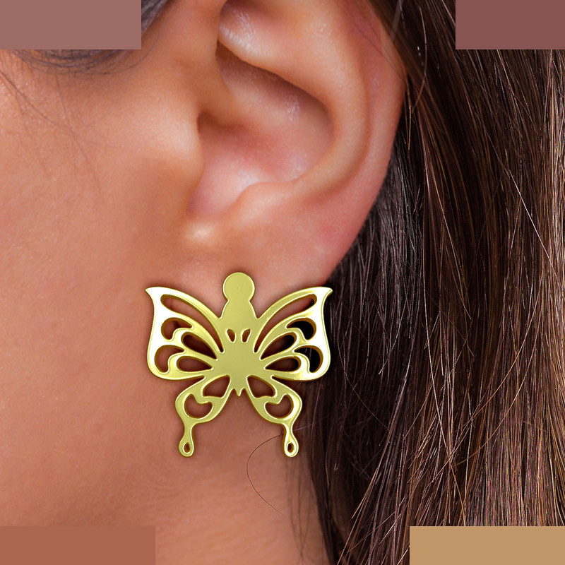 نیم ست طلا 18 عیار زنانه مدوپد مدل پروانه کد NA11397 نیم ست طلا 18 عیار زنانه مدوپد مدل پروانه کد NA11397