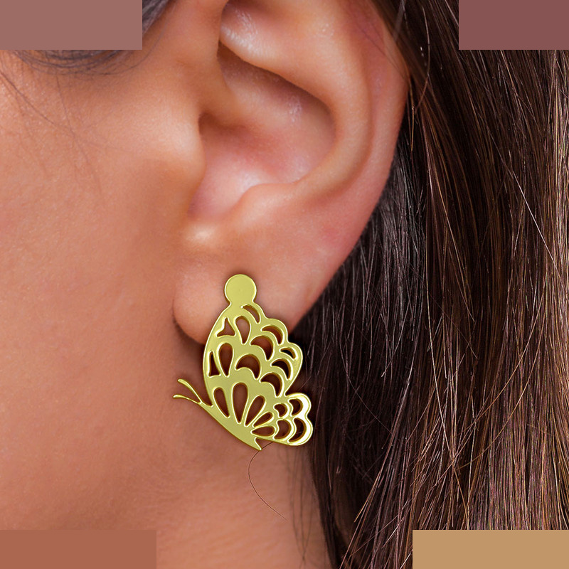 نیم ست طلا 18 عیار زنانه مدوپد مدل پروانه کد NA11417 نیم ست طلا 18 عیار زنانه مدوپد مدل پروانه کد NA11417