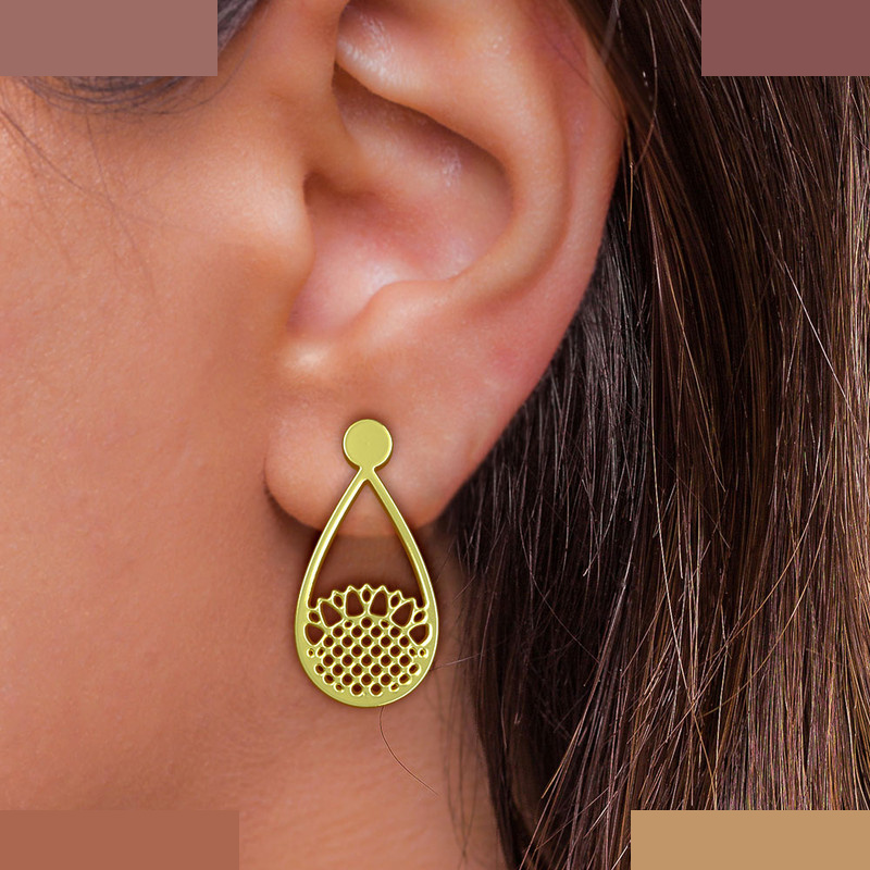 نیم ست طلا 18 عیار زنانه مدوپد مدل گل کد NA11513 نیم ست طلا 18 عیار زنانه مدوپد مدل گل کد NA11513