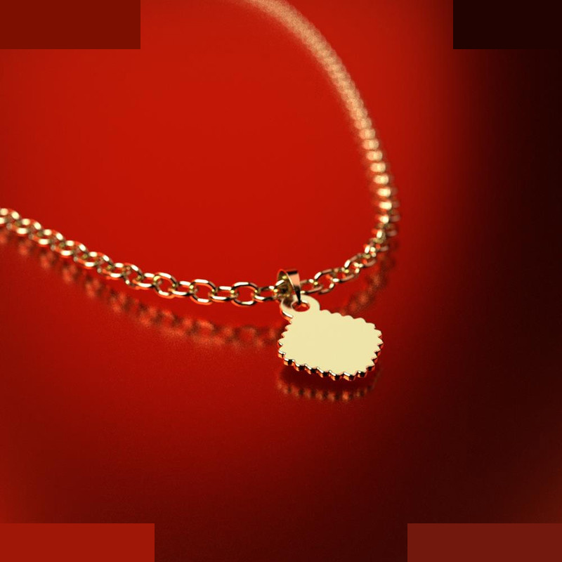 نیم ست طلا 18 عیار زنانه مدوپد مدل هندسی کد NA14606