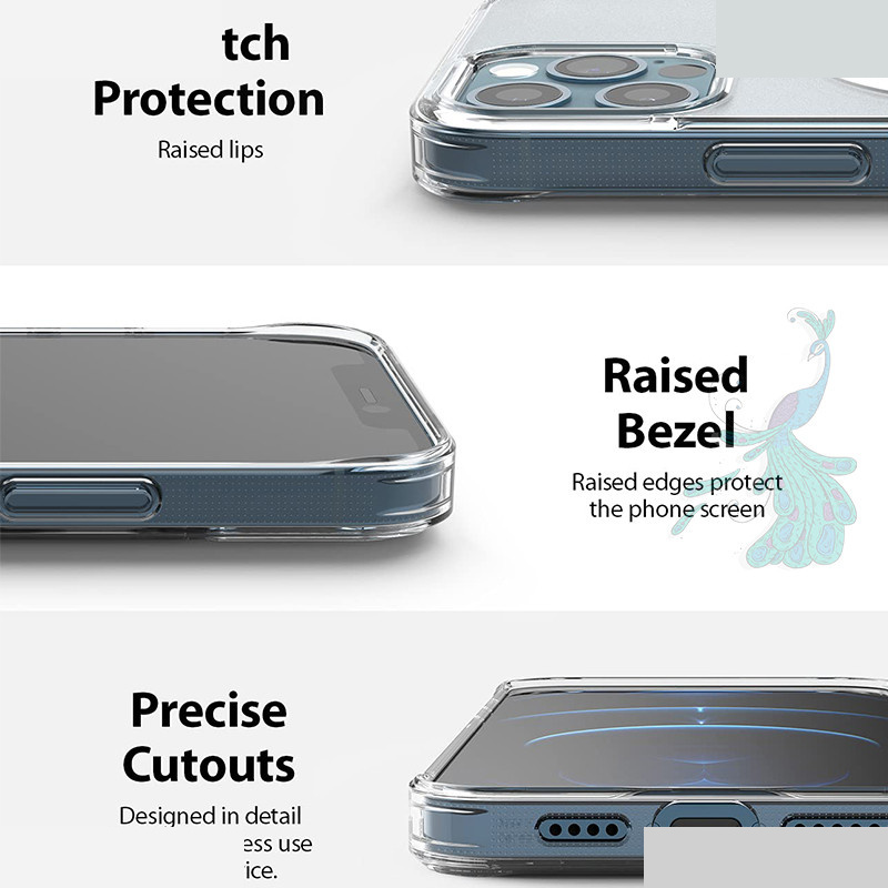 کاور گوشی موبایل اپل iPhone 12 Pro Max پیکوک مدل Clear Magsafe