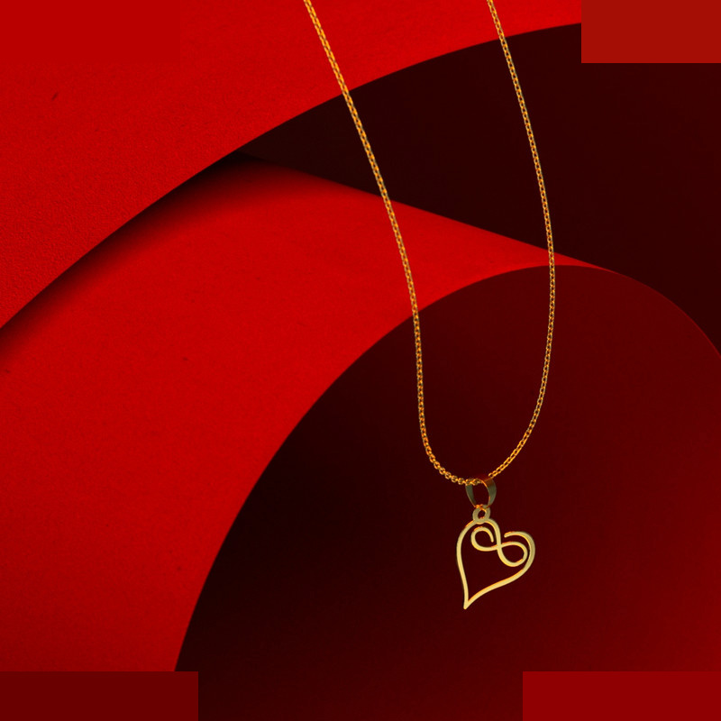 گردنبند طلا 18 عیار زنانه مدوپد مدل قلب کد E3-1-1255 گردنبند طلا 18 عیار زنانه مدوپد مدل قلب کد E3-1-1255