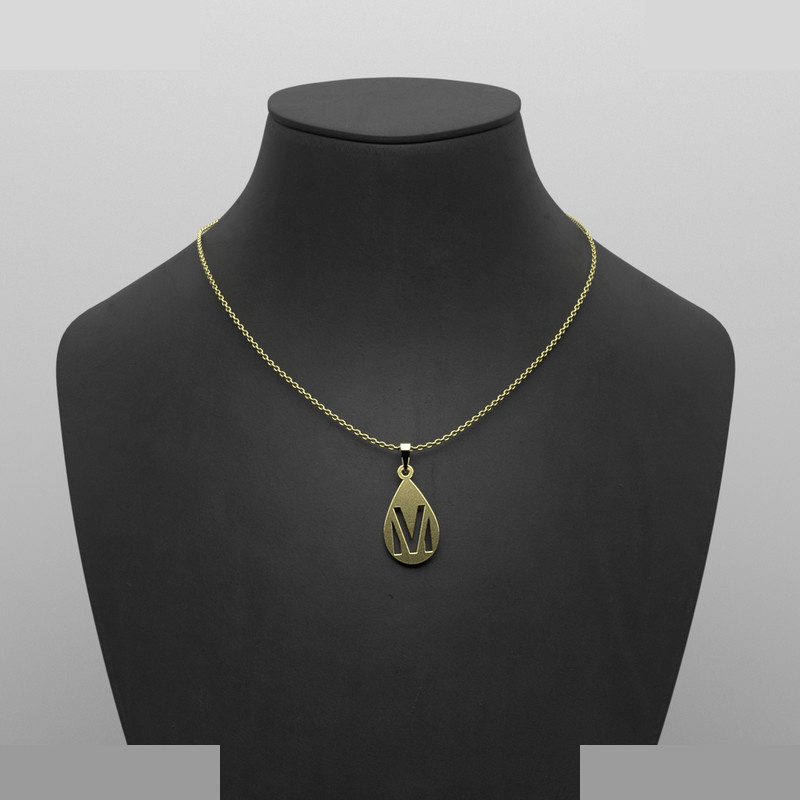 گردنبند طلا 18 عیار زنانه مدوپد مدل حرف M کد RR2-1-1269 گردنبند طلا 18 عیار زنانه مدوپد مدل حرف M کد RR2-1-1269