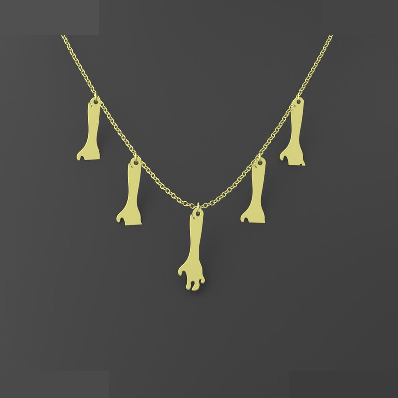 گردنبند طلا 18 عیار زنانه مدوپد مدل هالووین کد RNA18013 گردنبند طلا 18 عیار زنانه مدوپد مدل هالووین کد RNA18013