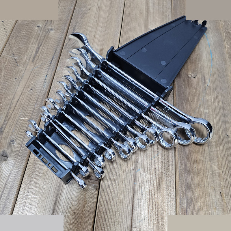 آچار یکسر تخت و یکسر رینگی باس مدل 12S مجموعه 12 عددی