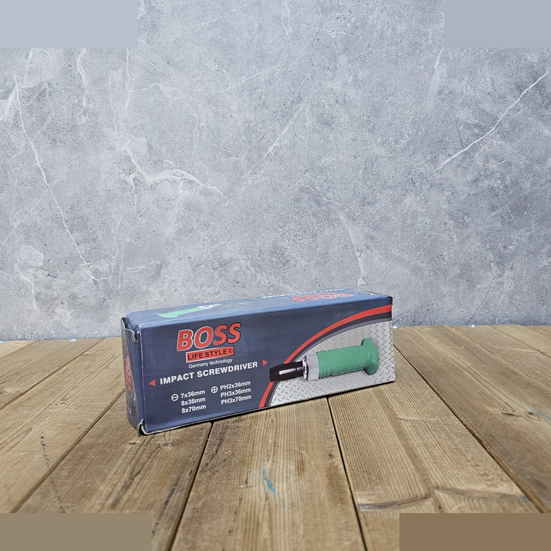 پیچ گوشتی ضربه خور باس مدل IMPACT SCREWDRIVER بسته 7 عددی پیچ گوشتی ضربه خور باس مدل IMPACT SCREWDRIVER بسته 7 عددی
