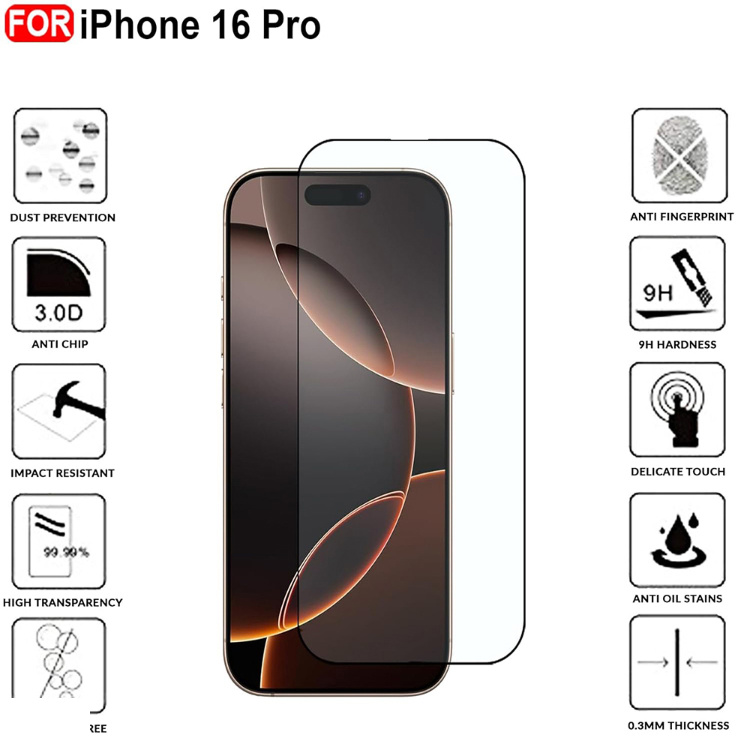 محافظ صفحه نمایش گوشی کینگ پاور مدل AntiStatic Plus مناسب اپل iPhone 16 Pro محافظ صفحه نمایش گوشی کینگ پاور مدل AntiStatic Plus مناسب اپل iPhone 16 Pro